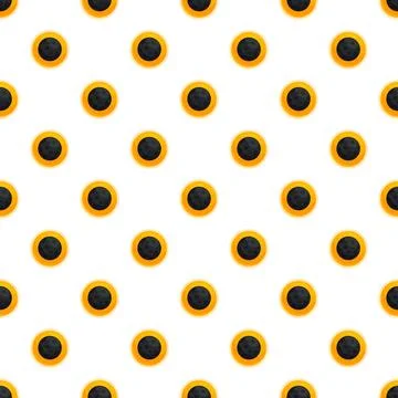 Seamless solar eclipse or black hole pattern 스톡 일러스트