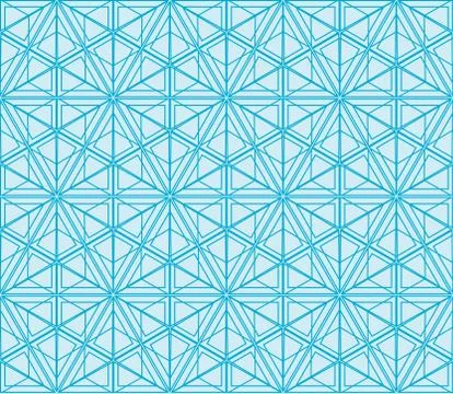 Seamless sophisticated geometric pattern based on repetitive simple forms Stock Illustration