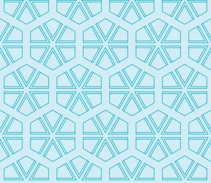 Seamless sophisticated geometric pattern based on repetitive simple forms Stock Illustration