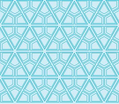Seamless sophisticated geometric pattern based on repetitive simple forms Stock Illustration