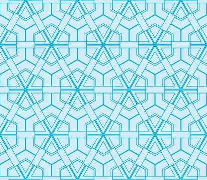 Seamless sophisticated geometric pattern based on repetitive simple forms Stock Illustration