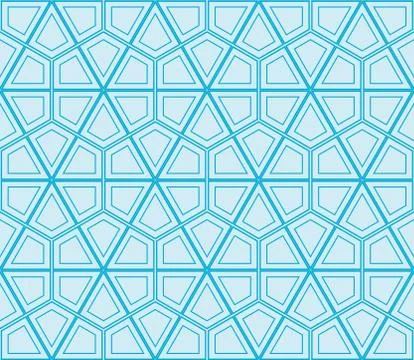 Seamless sophisticated geometric pattern based on repetitive simple forms Stock Illustration