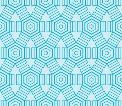 Seamless sophisticated geometric pattern based on repetitive simple forms Stock Illustration