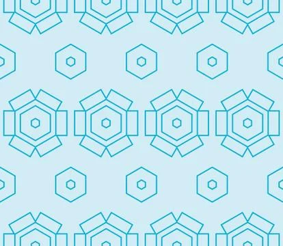 Seamless sophisticated geometric pattern based on repetitive simple forms Stock Illustration