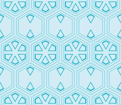 Seamless sophisticated geometric pattern based on repetitive simple forms Stock Illustration