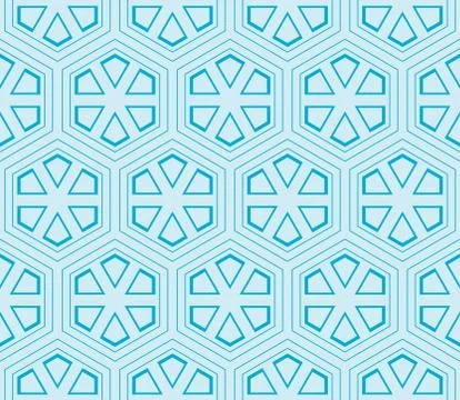 Seamless sophisticated geometric pattern based on repetitive simple forms Stock Illustration