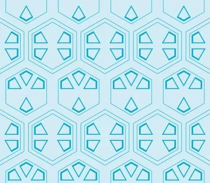 Seamless sophisticated geometric pattern based on repetitive simple forms Stock Illustration