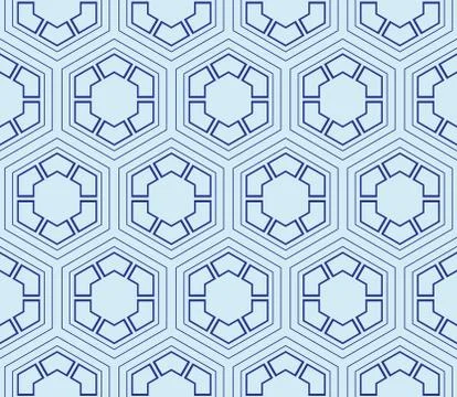 Seamless sophisticated geometric pattern based on repetitive simple forms Stock Illustration
