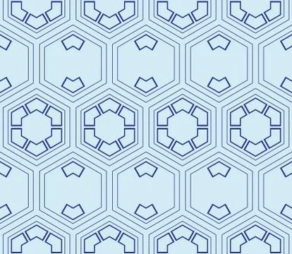 Seamless sophisticated geometric pattern based on repetitive simple forms Stock Illustration
