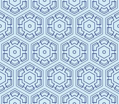 Seamless sophisticated geometric pattern based on repetitive simple forms Illustrazione stock