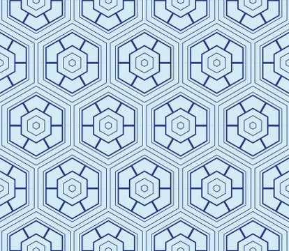 Seamless sophisticated geometric pattern based on repetitive simple forms Stock Illustration