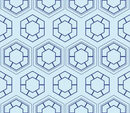 Seamless sophisticated geometric pattern based on repetitive simple forms Illustrazione stock