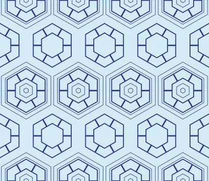 Seamless sophisticated geometric pattern based on repetitive simple forms Illustrazione stock