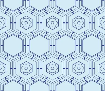 Seamless sophisticated geometric pattern based on repetitive simple forms Stock Illustration