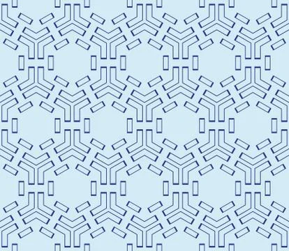Seamless sophisticated geometric pattern based on repetitive simple forms Stock Illustration