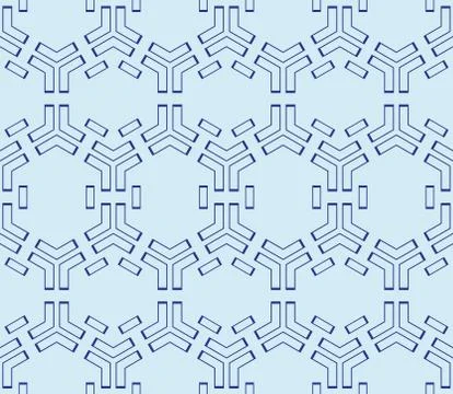 Seamless sophisticated geometric pattern based on repetitive simple forms Stock Illustration