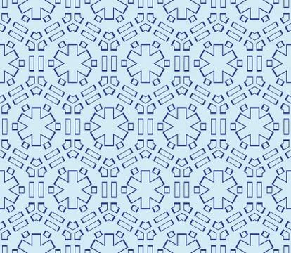 Seamless sophisticated geometric pattern based on repetitive simple forms Stock Illustration