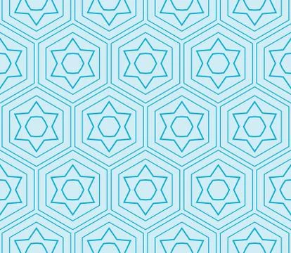 Seamless sophisticated geometric pattern based on repetitive simple forms Stock Illustration