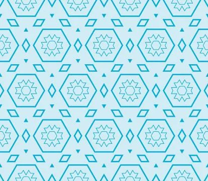 Seamless sophisticated geometric pattern based on repetitive simple forms Stock Illustration