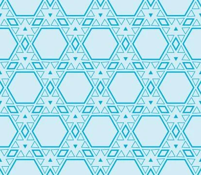 Seamless sophisticated geometric pattern based on repetitive simple forms Stock Illustration