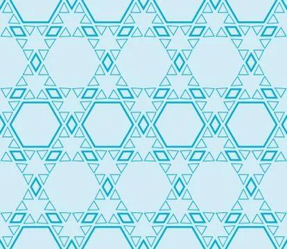 Seamless sophisticated geometric pattern based on repetitive simple forms Stock Illustration