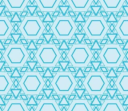Seamless sophisticated geometric pattern based on repetitive simple forms Illustrazione stock