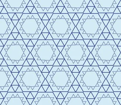 Seamless sophisticated geometric pattern based on repetitive simple forms Stock Illustration
