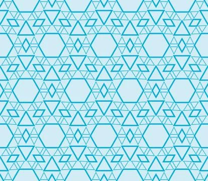 Seamless sophisticated geometric pattern based on repetitive simple forms Stock Illustration