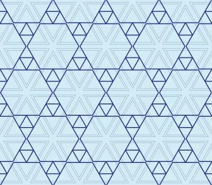 Seamless sophisticated geometric pattern based on repetitive simple forms Stock Illustration