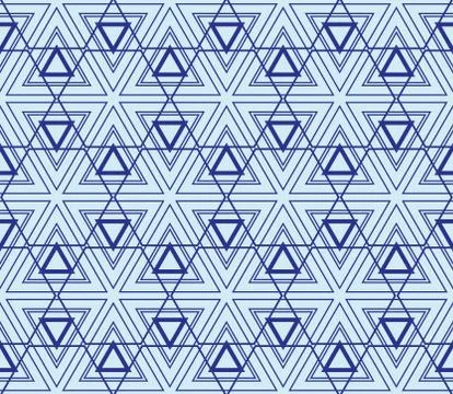 Seamless sophisticated geometric pattern based on repetitive simple forms Stock Illustration