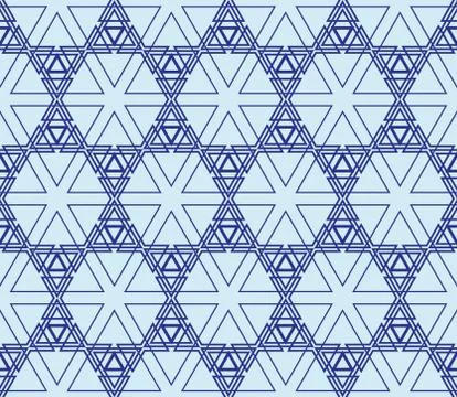 Seamless sophisticated geometric pattern based on repetitive simple forms イラスト素材