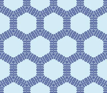Seamless sophisticated geometric pattern based on repetitive simple forms Stock Illustration