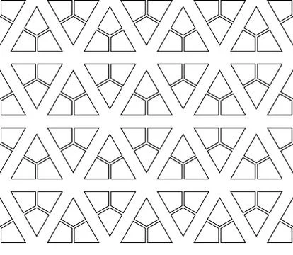 Seamless sophisticated geometric pattern based on repetitive simple forms Illustrazione stock