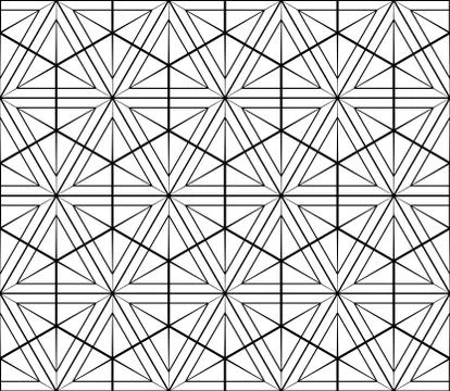 Seamless sophisticated geometric pattern based on repetitive simple forms Stock Illustration