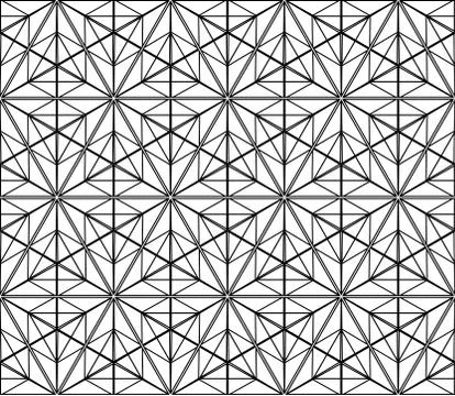 Seamless sophisticated geometric pattern based on repetitive simple forms Illustrazione stock