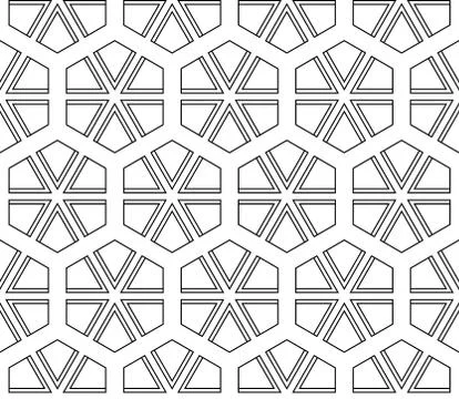 Seamless sophisticated geometric pattern based on repetitive simple forms Illustrazione stock