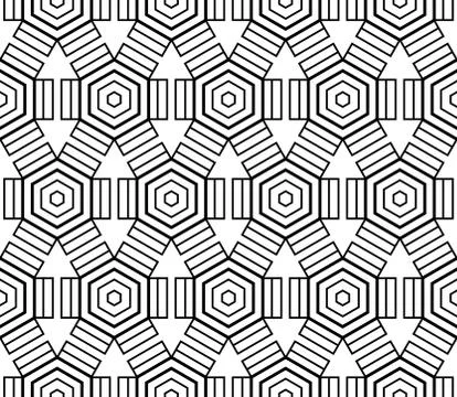 Seamless sophisticated geometric pattern based on repetitive simple forms Illustrazione stock