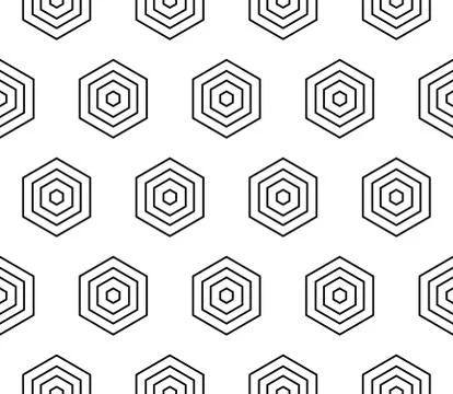 Seamless sophisticated geometric pattern based on repetitive simple forms Stock Illustration