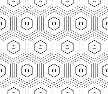 Seamless sophisticated geometric pattern based on repetitive simple forms Stock Illustration