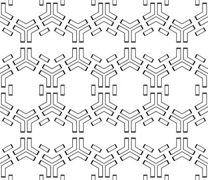 Seamless sophisticated geometric pattern based on repetitive simple forms Stock Illustration