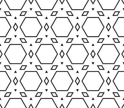 Seamless sophisticated geometric pattern based on repetitive simple forms Illustrazione stock
