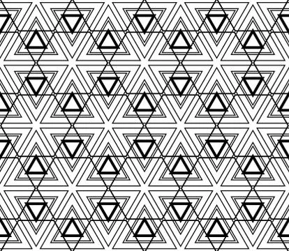 Seamless sophisticated geometric pattern based on repetitive simple forms Stock Illustration