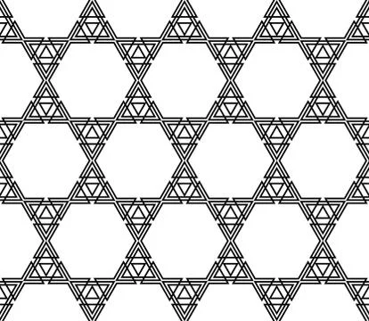 Seamless sophisticated geometric pattern based on repetitive simple forms Illustrazione stock