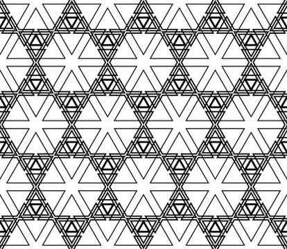 Seamless sophisticated geometric pattern based on repetitive simple forms Stock Illustration