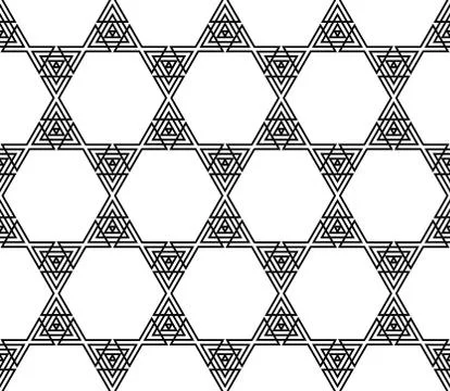 Seamless sophisticated geometric pattern based on repetitive simple forms Stock Illustration