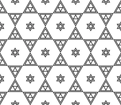 Seamless sophisticated geometric pattern based on repetitive simple forms Stock Illustration