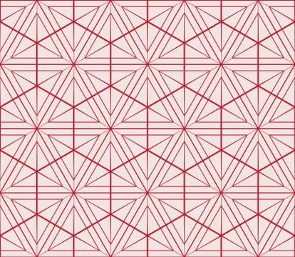 Seamless sophisticated geometric pattern based on repetitive simple forms Stock Illustration