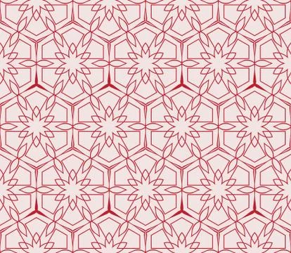 Seamless sophisticated geometric pattern based on repetitive simple forms Stock Illustration