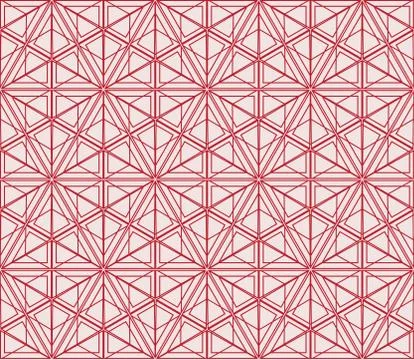 Seamless sophisticated geometric pattern based on repetitive simple forms Stock Illustration