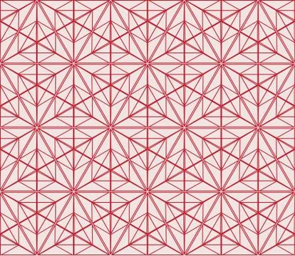 Seamless sophisticated geometric pattern based on repetitive simple forms イラスト素材